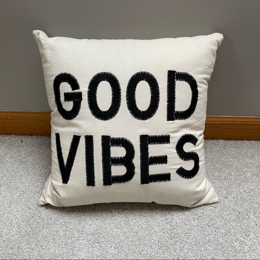 Urban Outfitters Good Vibes throw pillow